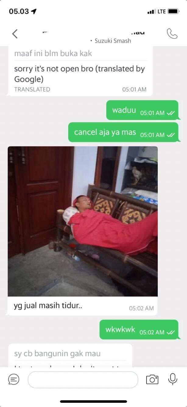 Chat lucu driver ojek online saat jemput penumpang malah di cancel Berbagai sumber Chat lucu driver ojek online saat jemput penumpang malah di cancel Berbagai sumber