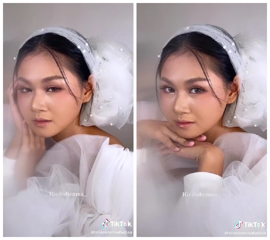 kulit sawo matang dirias korean look © TikTok/@sherenrosabellaa kulit sawo matang dirias korean look © TikTok/@sherenrosabellaa