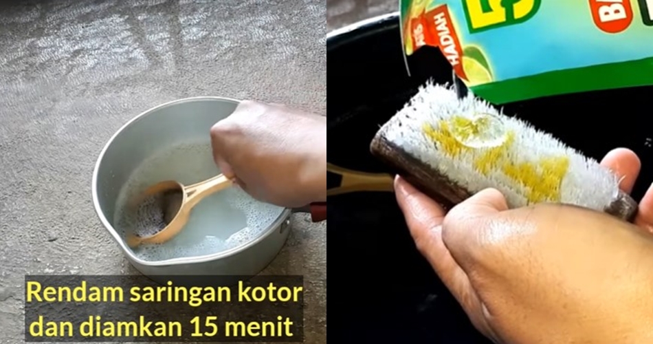 Cuma pakai 2 bahan, ini cara bersihkan noda hitam membandel di saringan teh
