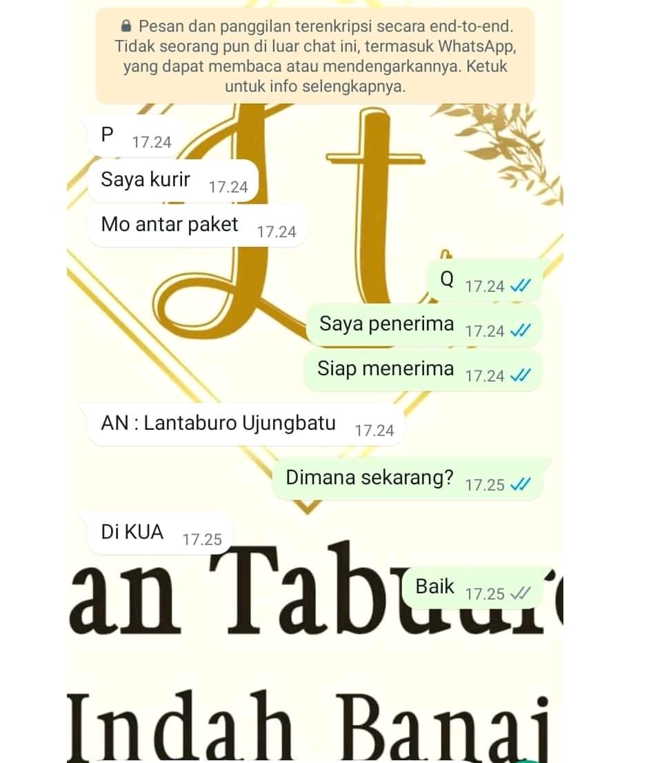 chat tanya ke kurir © Twitter chat tanya ke kurir © Twitter