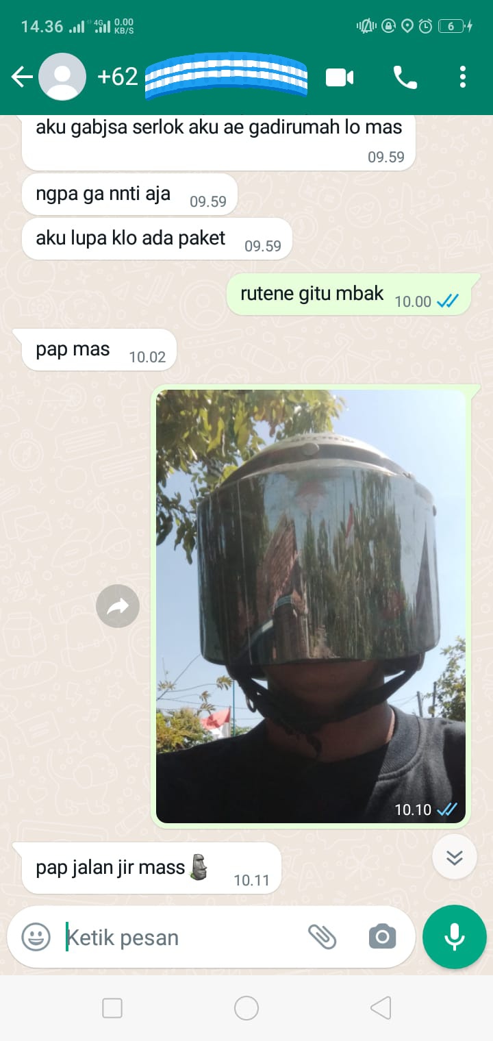 chat tanya ke kurir © Twitter chat tanya ke kurir © Twitter