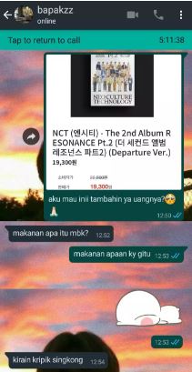 Chat lucu bapak dengan anak © 2022 berbagai sumber