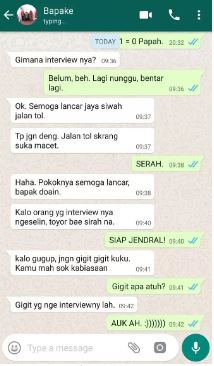 Chat lucu bapak dengan anak © 2022 berbagai sumber