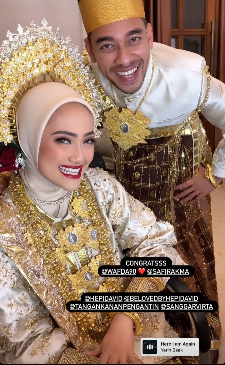 momen pernikahan wafda saifan © berbagai sumber