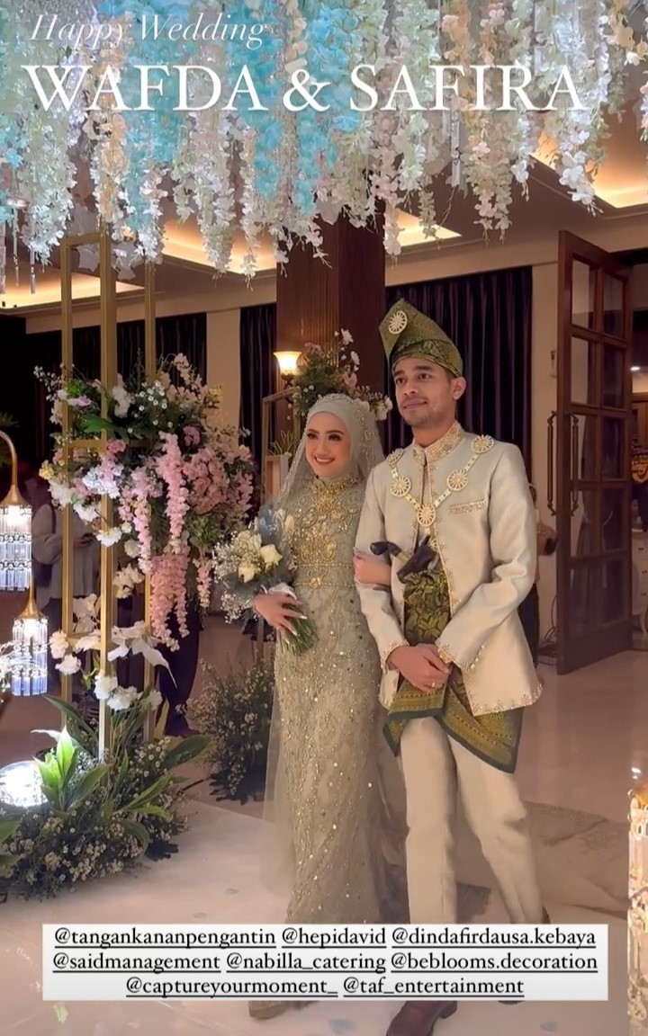 Wafda Saifan mantan Kesha Ratuliu persunting dokter gigi asal Bugis, ini 9 momen bahagia pernikahannya