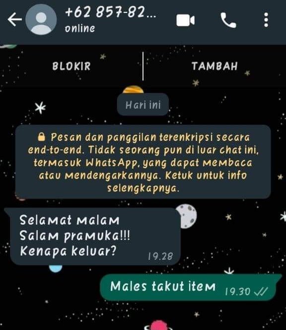 chat lucu kena skakmat © berbagai sumber