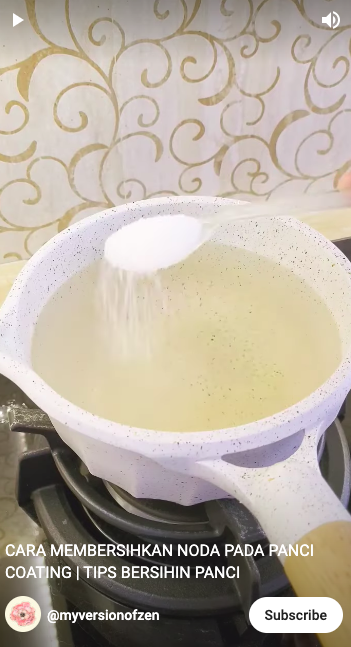 Cara hilangkan noda makanan di panci coating, cuma pakai satu bahan dapur