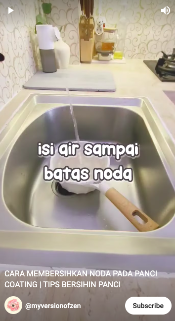 Cara hilangkan noda makanan di panci coating, cuma pakai satu bahan dapur