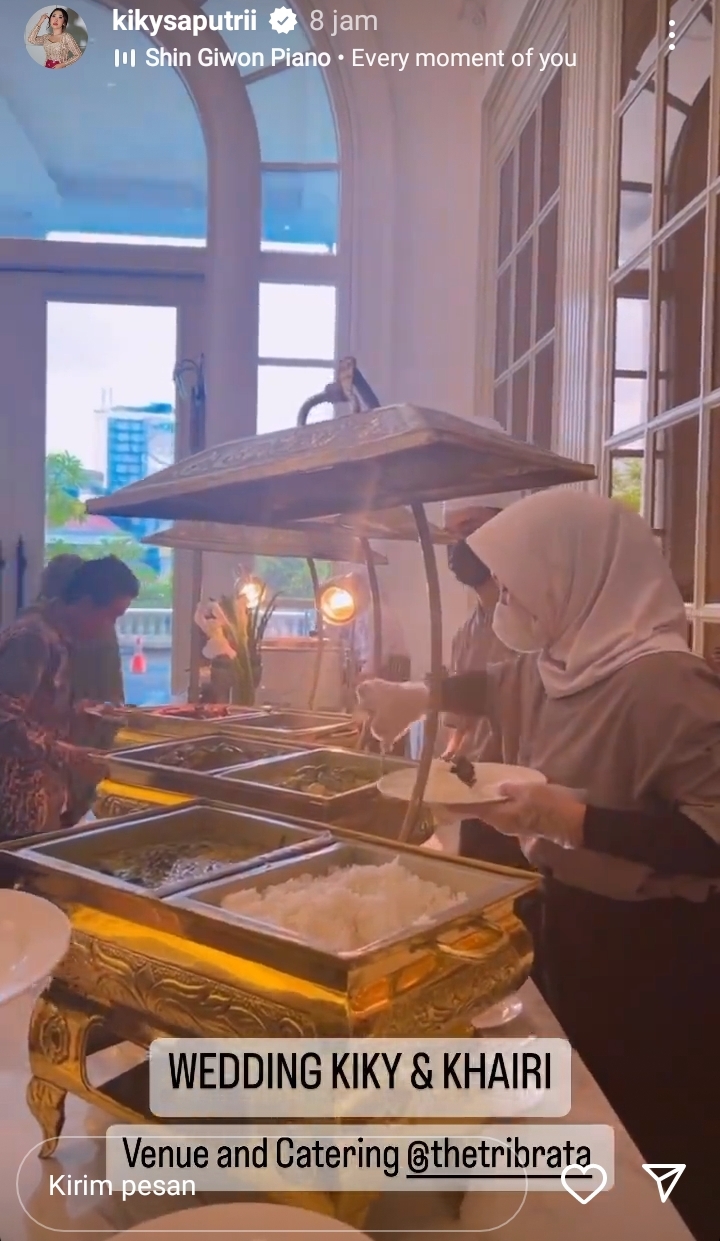 8 Hidangan di pernikahan Kiky Saputri ini komplet dan mewah abis