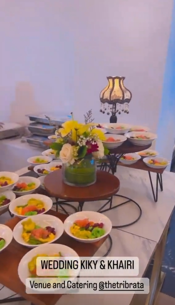 8 Hidangan di pernikahan Kiky Saputri ini komplet dan mewah abis