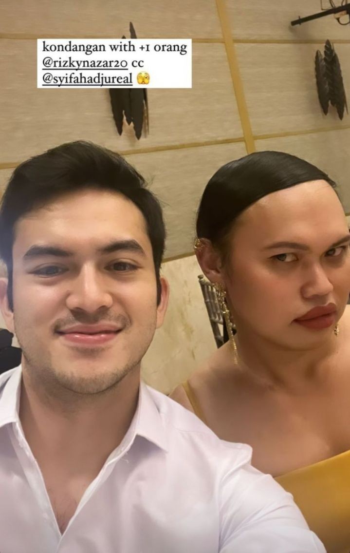 gaya seleb hadiri pernikahan mikha dan deva © instagram