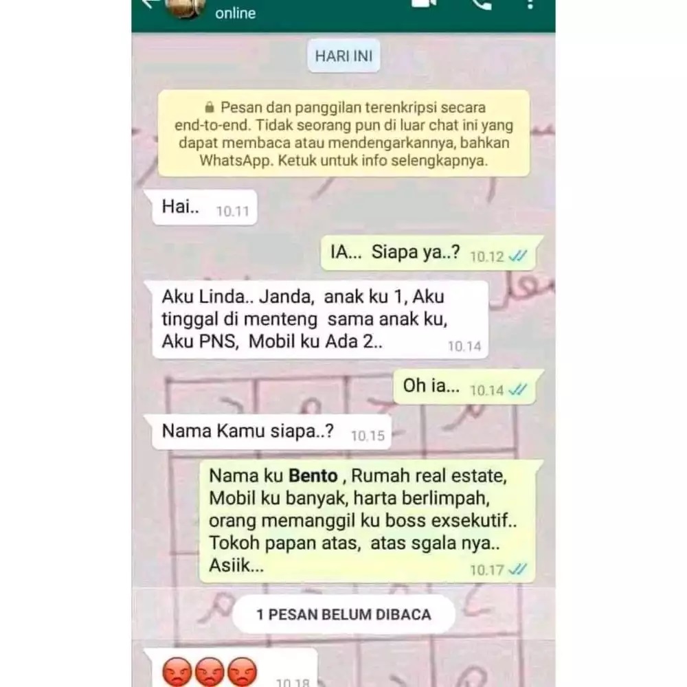 Chat lucu orang PDKT endingnya ngenes © 2023 brilio.net