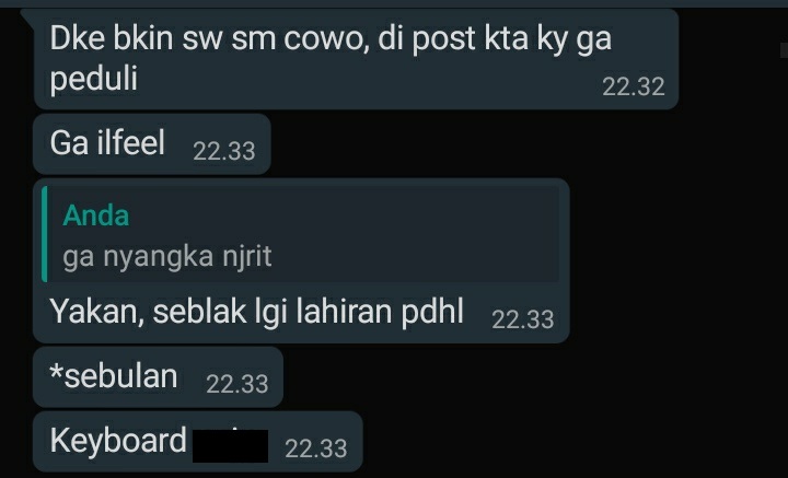 Chat WA lucu salah ketik © 2023 brilio.net Chat WA lucu salah ketik © 2023 brilio.net