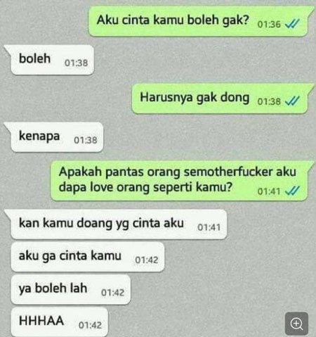 Chat lucu katakan cinta ke gebetan © 2023 brilio.net Chat lucu katakan cinta ke gebetan © 2023 brilio.net