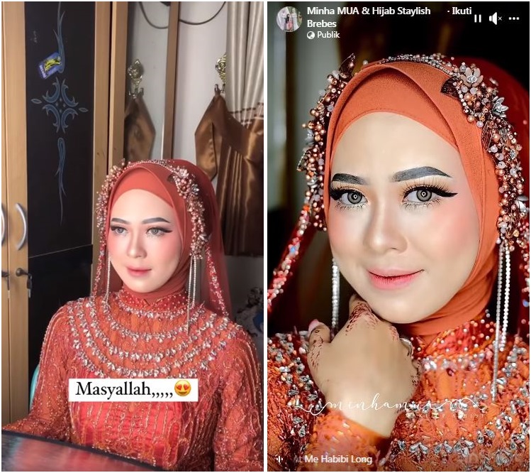 beda pilihan mua mertua dan sendiri © Facebook