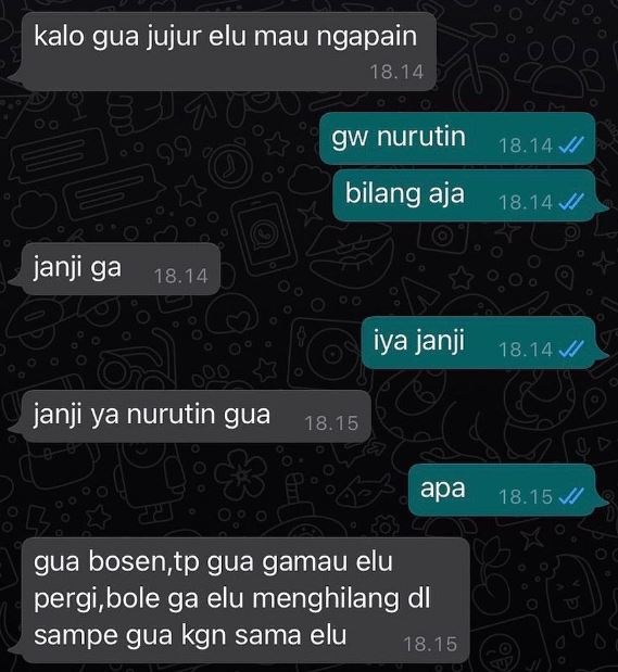 Chat lucu putus sama pacar Berbagai sumber