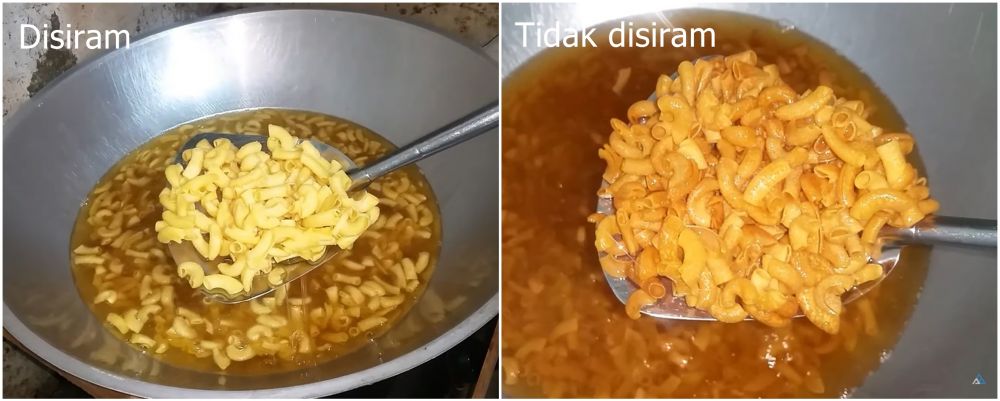 Trik menggoreng makaroni agar lebih bantat dan teksturnya tetap krispi