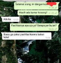 chat lucu cari kos-kosan  © 2022 berbagai sumber