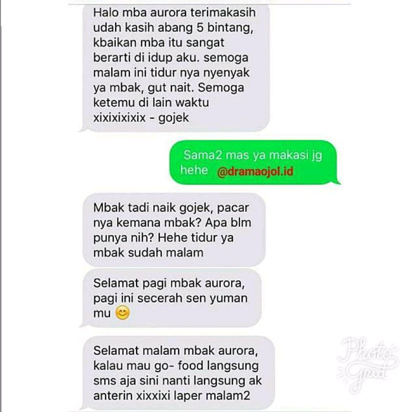 ojek online gombalin penumpang © 2023 brilio.net