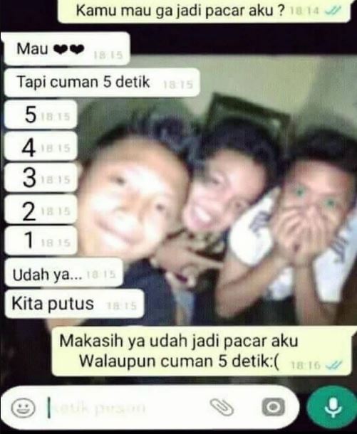 chat nyesek dari gebetan cuma jadi pelampiasan Berbagai sumber