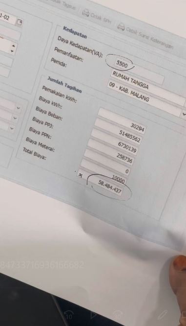 pindahkan meteran pln tanpa izin didenda 58 juta TikTok