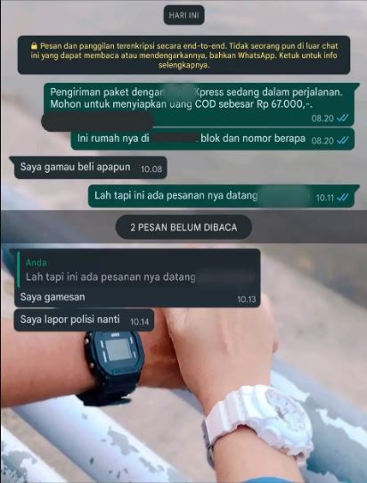 Chat lucu kurir saat kirim paket COD Berbagai sumber