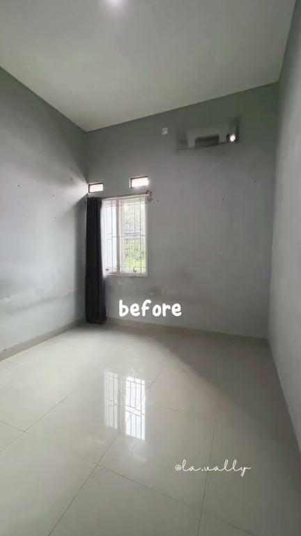 makeover kamar bak vila di Bali © TikTok