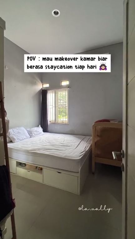 makeover kamar bak vila di Bali © TikTok