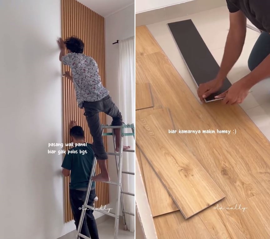 makeover kamar bak vila di Bali © TikTok