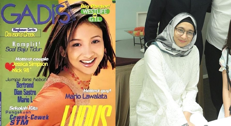 potret dulu dan kini Adelia Lontoh © berbagai sumber