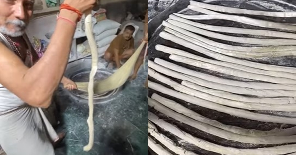 11 Foto pembuatan kue kering khas India ini disebut jorok, langsung diinjak pakai kaki telanjang
