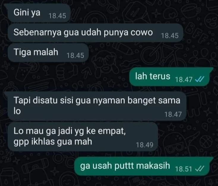 chat ditolak gebetan bikin pengin mundur © berbagai sumber chat ditolak gebetan bikin pengin mundur © berbagai sumber