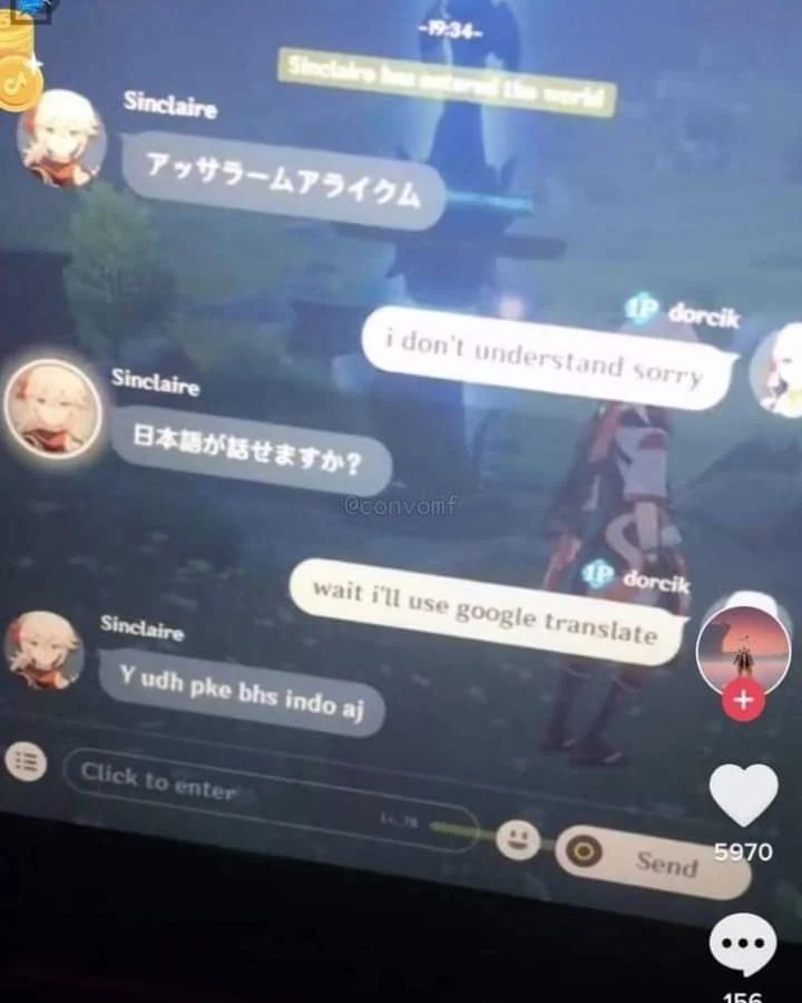 sok-sokan pake bahasa asing © berbagai sumber