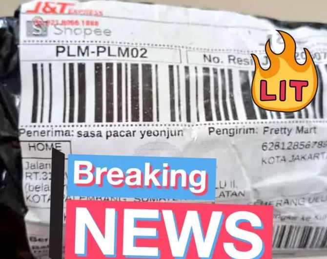 tulisan kocak nama penerima paket Berbagai sumber