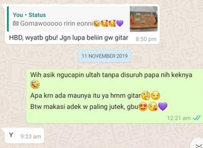 Chat lucu minta kado ulang tahun © 2022 berbagai sumber Chat lucu minta kado ulang tahun © 2022 berbagai sumber