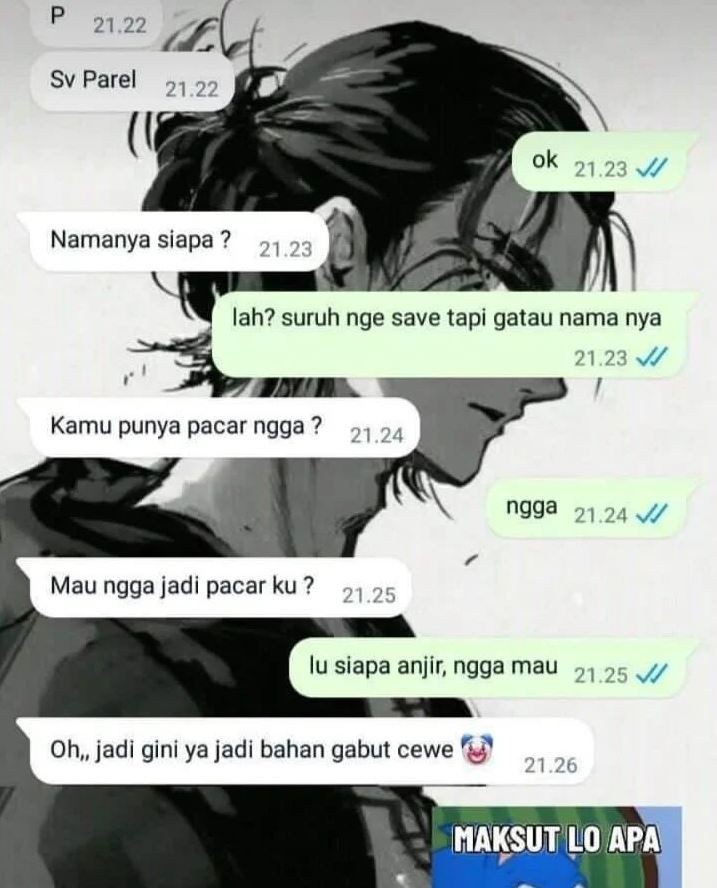 Chat lucu maksa ngajak jadian © berbagai sumber