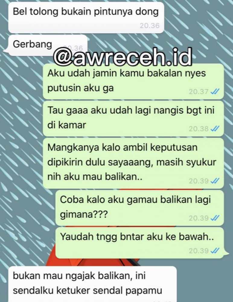 Chat lucu ke mantan pacar © 2023 brilio.net