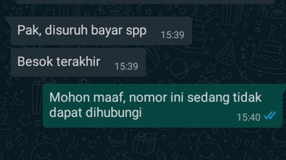 chat orang tua anak minta uang © berbagai sumber