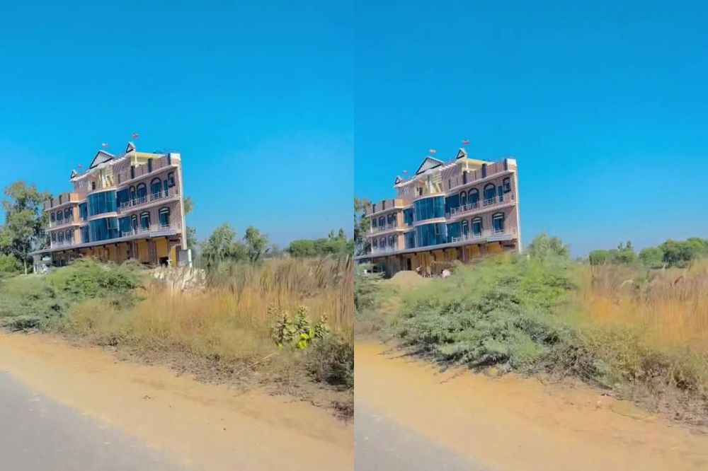 bangunan tipis mewah © TikTok