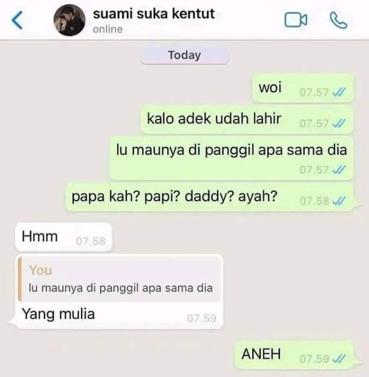 chat lucu suami istri salah paham © berbagai sumber chat lucu suami istri salah paham © berbagai sumber