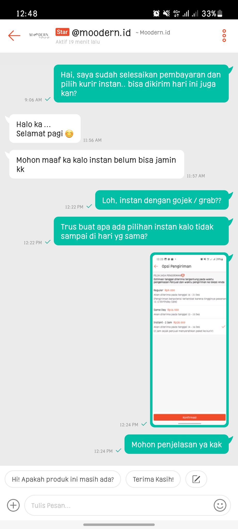 balasan chat penjual online shop ke pembeli © berbagai sumber balasan chat penjual online shop ke pembeli © berbagai sumber