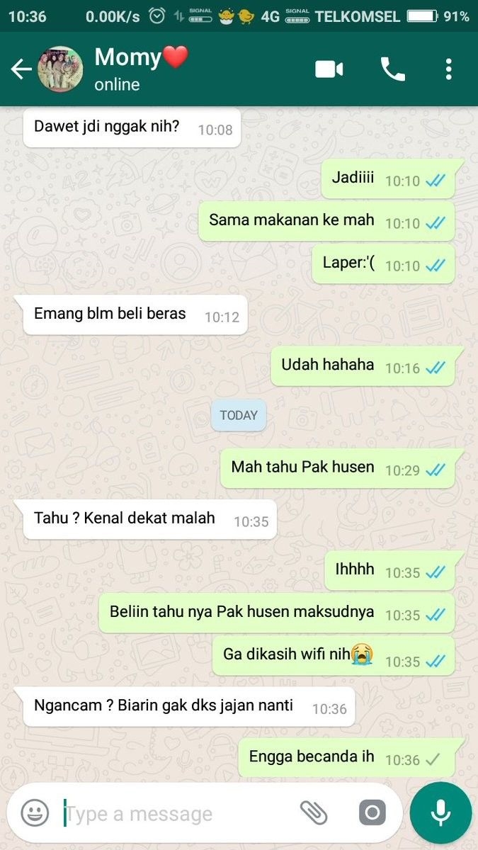 chat lucu orang tua bikin ngakak © berbagai sumber
