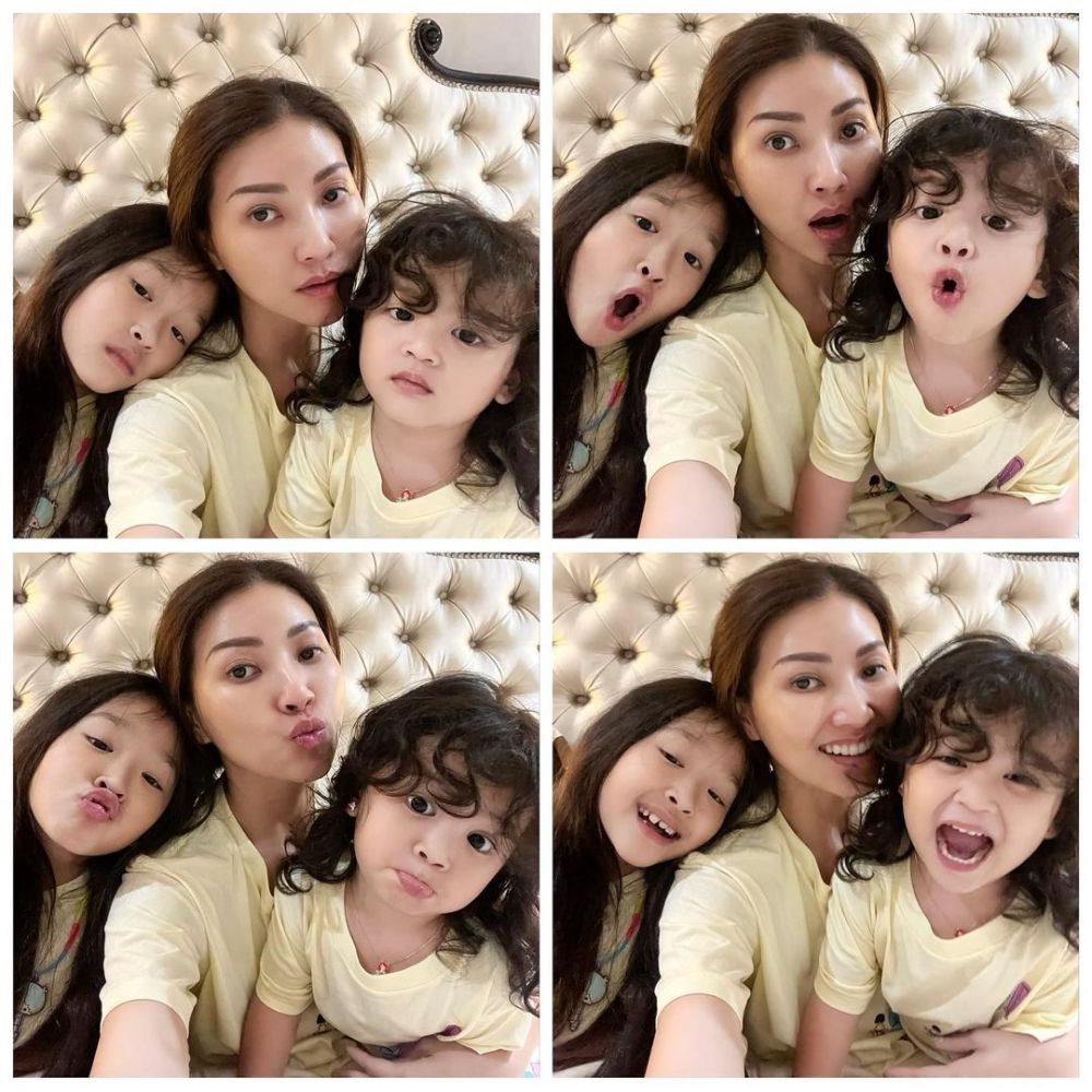 penampilan seleb momong anak tanpa makeup  © 2022 berbagai sumber