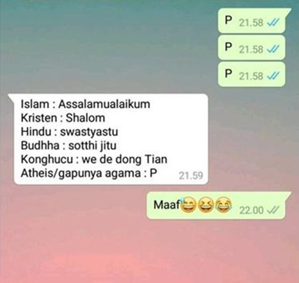 awalan chat pakai huruf P © Berbagai sumber awalan chat pakai huruf P © Berbagai sumber