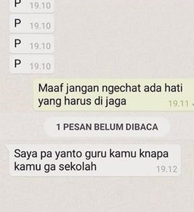 awalan chat pakai huruf P © Berbagai sumber awalan chat pakai huruf P © Berbagai sumber
