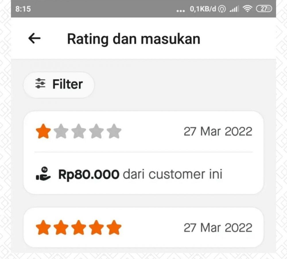 ulasan kocak ojek online © Twitter