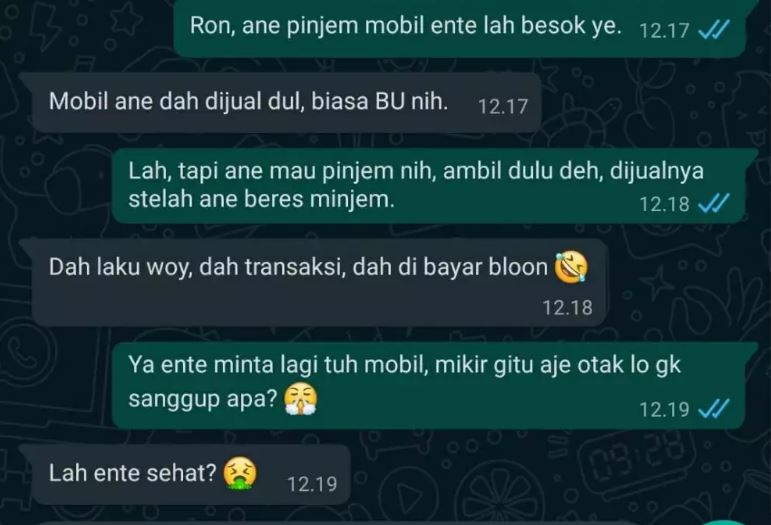 chat lucu dengan bestie Berbagai sumber