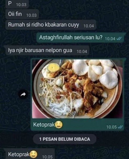 chat nawarin makanan bikin salah fokus © berbagai sumber