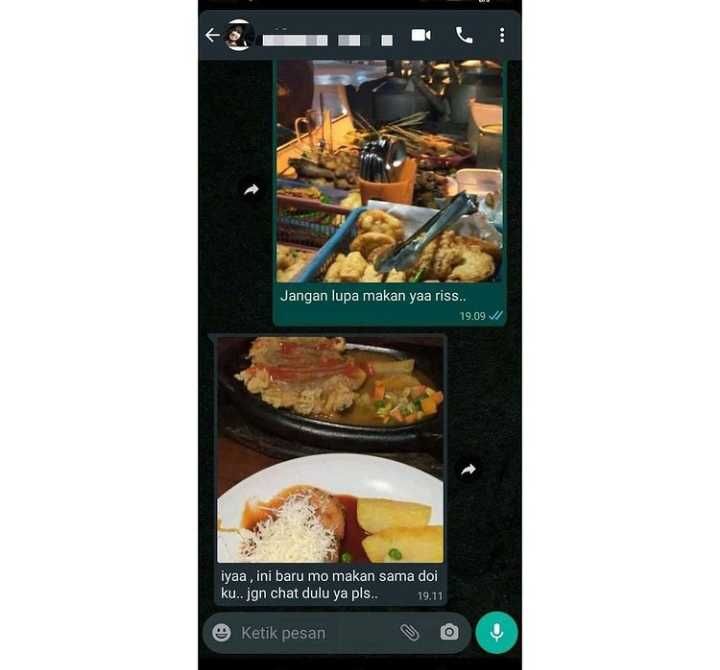 chat nawarin makanan bikin salah fokus © berbagai sumber