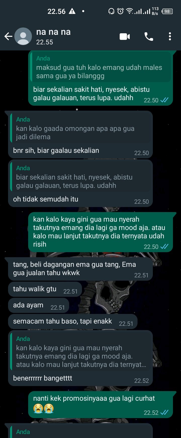 chat nawarin makanan bikin salah fokus © berbagai sumber